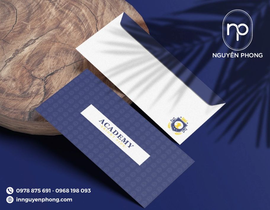 Logo giáo dục in trên phong bì